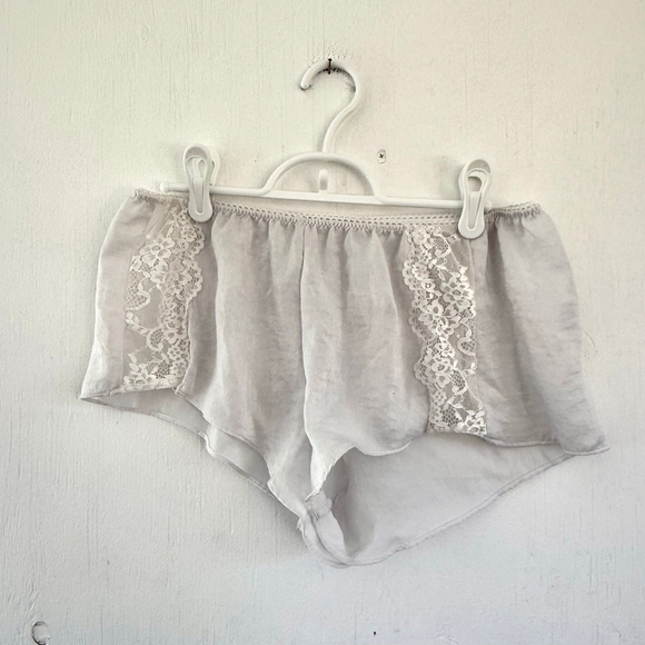 Unbranded Other - Vintage Style MGT Ivory Lace Trim Tap Shorts Sleep Pajama Bottoms - Size M